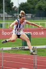 Women and Girls hurdles, 2021 North Eastern Track and Field Champs., Middesbrough. Photo: David T. Hewitson/Sports for All Pics